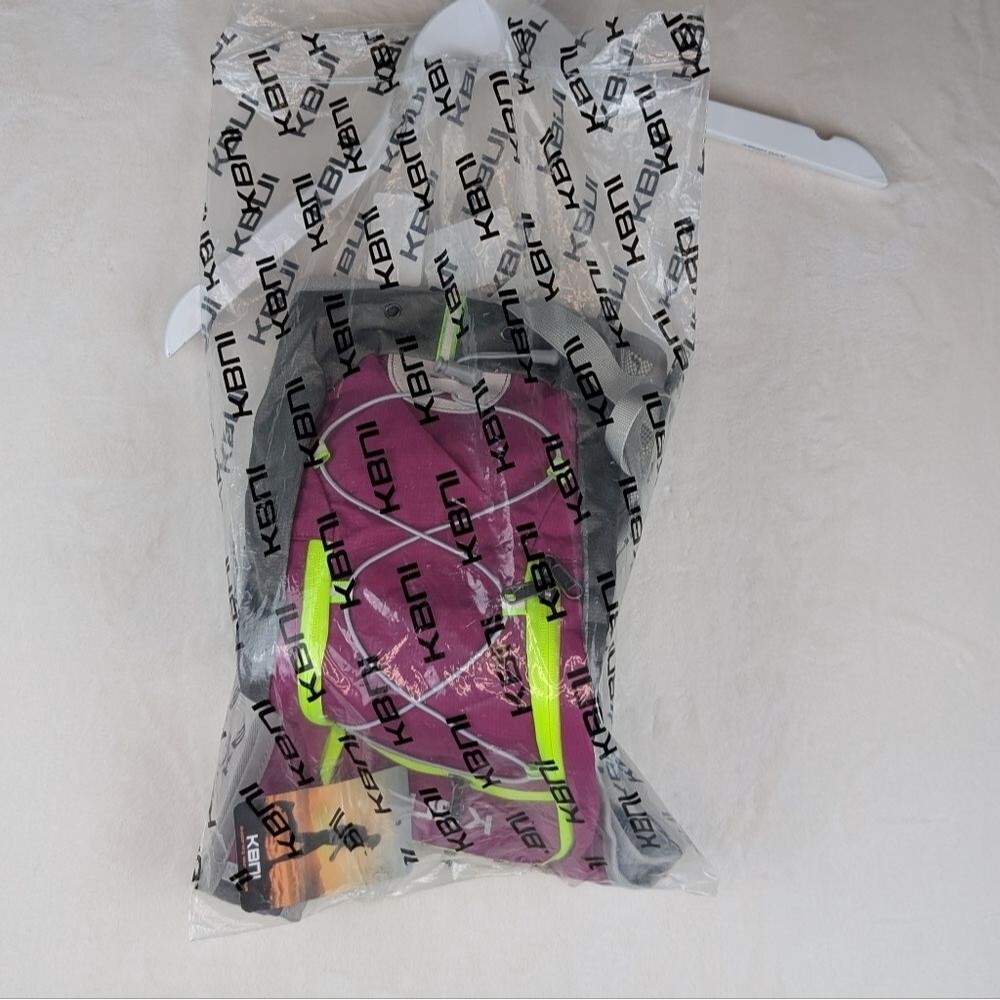 NWT KBNI Hydration Backpack Gray‎ and Purple - Picture 5 of 9